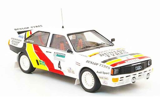 Audi Quattro a1 1/43 Trofeu No.4 Dunlop Tyres Rally Schottland 1985 modelauto