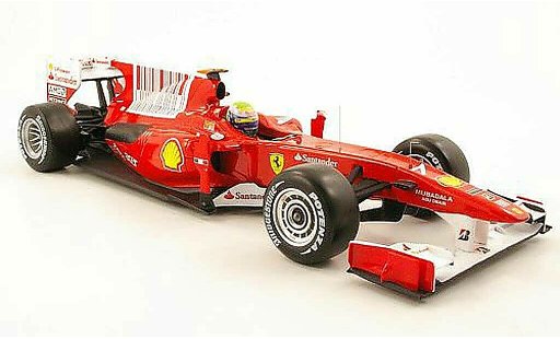 Ferrari F1 F2010 1/18 Hot Wheels f10 no.7 santander gp bahrain 2010 modelauto