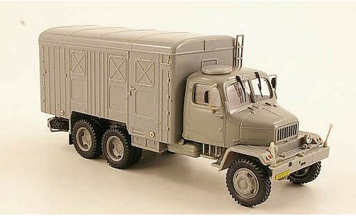 Praga V3S Kasten 1/43 Abrex bestelwagen grijs modelauto