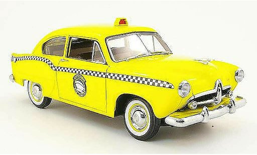 Kaiser Henry Taxi Base 1/18 Sun Star j uptown cab company geel 1951 modelauto