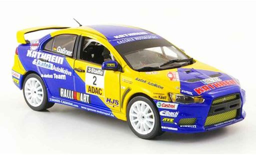 Mitsubishi Lancer Evolution X 1/43 Vitesse No.2 Kathrein winnaar ADAC Rally 2009 modelauto