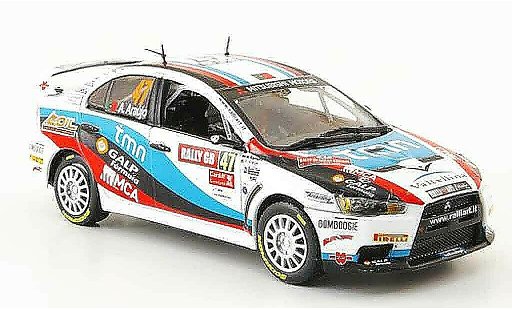 Mitsubishi Lancer Evolution X 1/43 Vitesse No.47 winnaar Gruppe N Rally GB 2009 modelauto