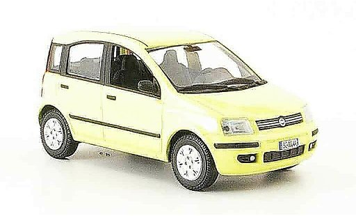 Fiat Panda Base 1/43 Norev Nuova geel 2003 modelauto