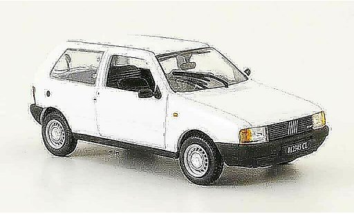Fiat Uno Berlina 1/43 Norev wit 1983 modelauto