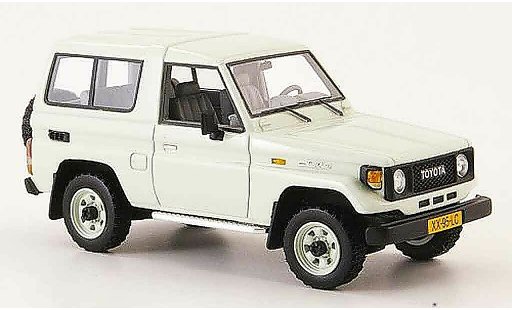 Toyota Land Cruiser Base 1/43 Neo wit 1985 modelauto