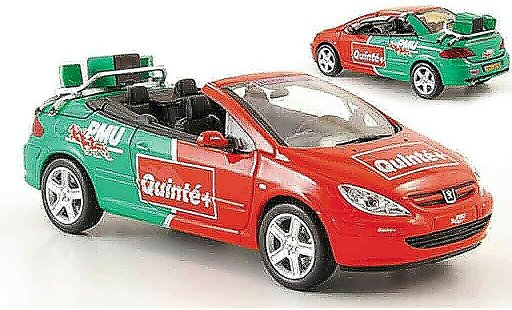 Peugeot 307 CC 1/43 Norev pmu quinte tour de france 2004 modelauto