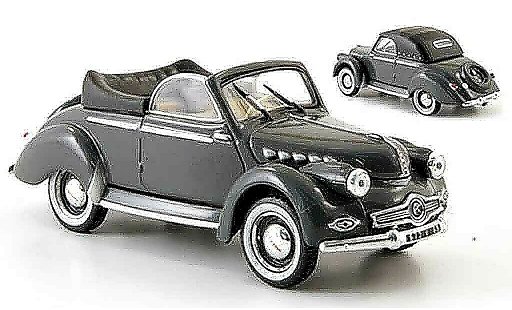 Panhard Dyna X 1951 1/43 Norev Cabriolet grijs modelauto
