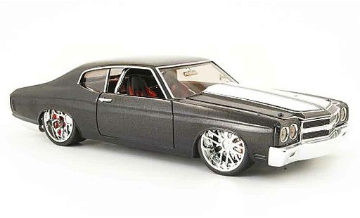 Chevrolet Chevelle tuning 1/18 Hot Wheels 1970 zwart version modelauto