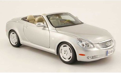 Lexus SC 430 1/18 Maisto grijs metallized decapotable 2001 modelauto