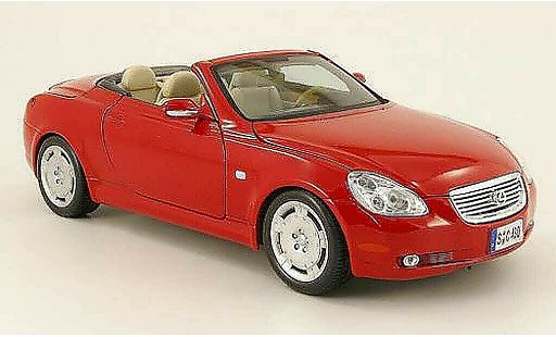 Lexus SC 430 1/18 Maisto rood decapotable 2001 modelauto