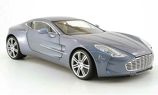 Aston Martin One-77 coupe 1/18 Mondo Motors 77 grijs 2009 modelauto