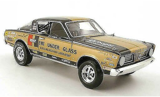 Plymouth Barracuda 1966 1/18 Highway 61 hurst hemi under glas bob riggle modelauto
