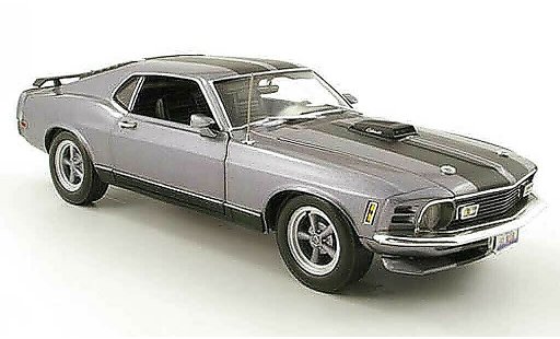 Ford Mustang Mach 1 1/18 Highway 61 1custom grijs modelauto