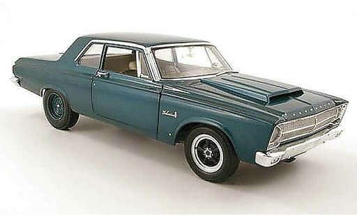 Plymouth Belvedere 1965 1/18 Highway 61 turquoise modelauto
