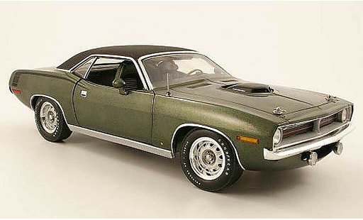 Plymouth Cuda 1970 1/18 Highway 61 hemi groen modelauto