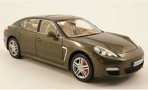 Porsche Panamera Turbo 1/18 Norev bruin 2009 modelauto