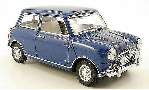 Austin Mini cooper s 1/18 Kyosho mk1 blauw modelauto