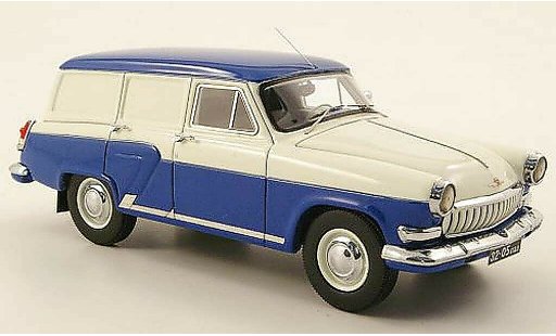 Gaz M22 Break 1/43 Neo bestelwagen blauw/wit 1962 modelauto