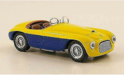 Ferrari 166 Spider 1/43 Art Model geel/blauw Paris modelauto