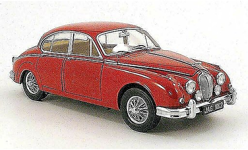 Jaguar MK 2 1/18 Model Icons 3.8 rood lhd 1962 modelauto