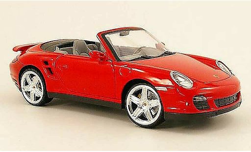 Porsche 911 Turbo 1/18 Mondo Motors cabriolet rood modelauto