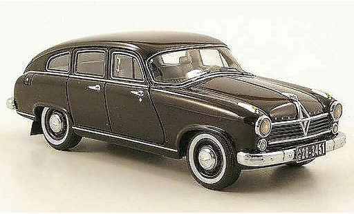 Borgward Hansa 2400 berline 1/43 Neo zwart 1955 modelauto
