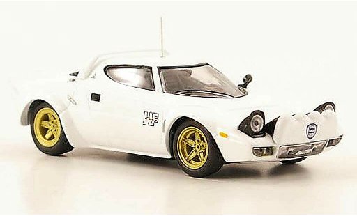 Lancia Stratos HF 1/43 IXO Stradale wit 1975 modelauto