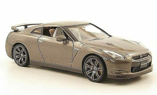Nissan Skyline R35 1/43 Fujimi GT-R grijs LHD 2007 modelauto