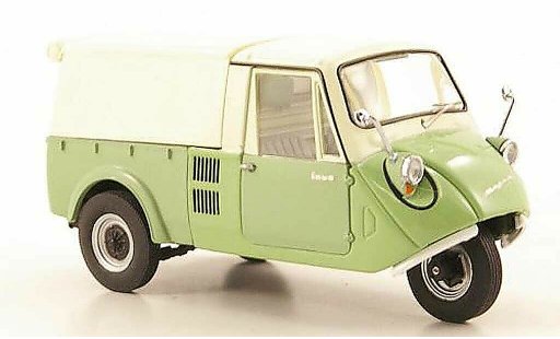 Mazda K360 Base 1/43 Ebbro groen/beige Dreirad-laadbak/Plane 1962 modelauto