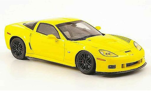 Chevrolet Corvette Coupe 1/43 Spark C6 geel 2009 modelauto