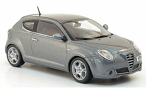 Alfa Romeo Mito berline 1/43 Minichamps grijs 2009 modelauto