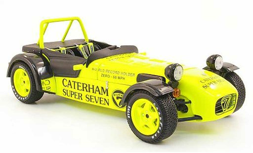 Caterham Super Seven JPE 1/18 Kyosho geel modelauto