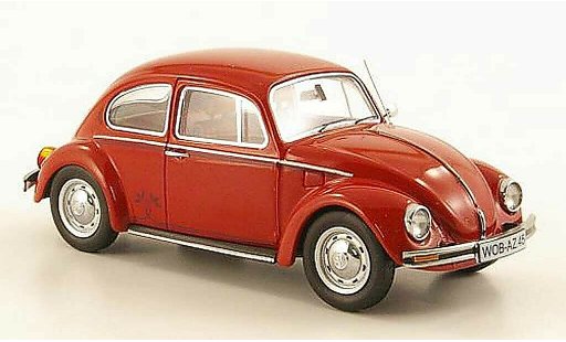 Volkswagen Kafer Base 1/43 Schuco 1200 rood ''Der Samtrote'' modelauto