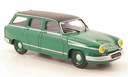Panhard PL 17 Break 1/43 Solido Stationwagen groen/zwart 1963 modelauto