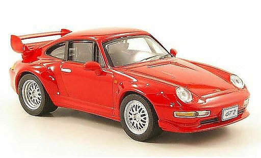 Porsche 911 GT2 1/43 Solido rood 1996 modelauto