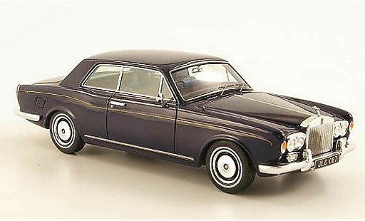 Rolls Royce Corniche Coupe 1/43 TrueScale Miniatures blauw 1970 modelauto