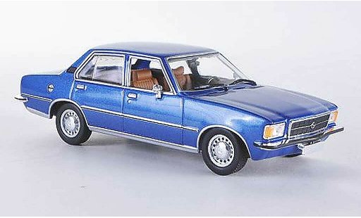 Opel Rekord D 1/43 Minichamps blauw 1975 modelauto