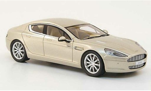 Aston Martin Rapide berline 1/43 Minichamps beige Autosalon Genf 2010 modelauto