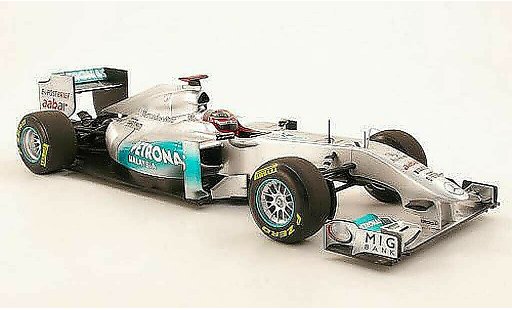 Mercedes F1 2009 1/18 Minichamps MGP Team No7 Petronas M.Schumacher Showcar 2011 modelauto