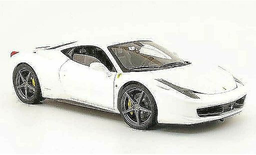 Ferrari 458 Italia 1/18 Hot Wheels Elite wit owned by f.alonso modelauto