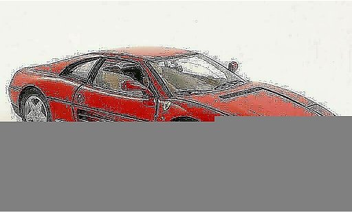 Ferrari 348 TB 1/18 Hot Wheels Elite rood 1989 modelauto