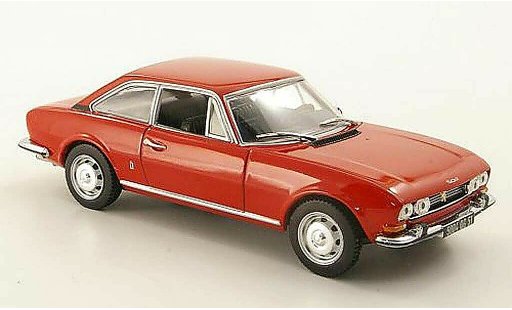 Peugeot 504 coupe 1/43 Norev rood 1969 modelauto