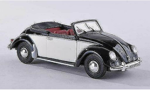 Volkswagen Coccinelle Cabriolet 1/43 Norev zwart/beige 1949 modelauto