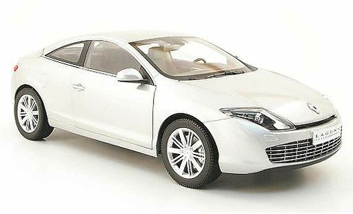 Renault Laguna Base 1/18 Norev coupe grijs metallic 2008 modelauto