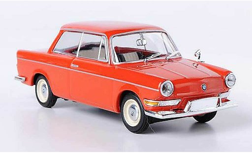 Bmw 700 l 1/43 Minichamps rood 1960 modelauto