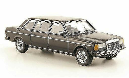 Mercedes 240 Coupe 1/43 Neo D Lang (V123) zwart W123-Langversion 1978 modelauto