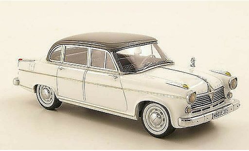 Borgward Hansa 2400 pullman 1/43 Neo wit/grijs 1955 modelauto