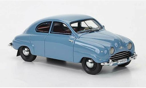 Saab 92B Base 1/43 Neo grijs-blauw 1952 modelauto