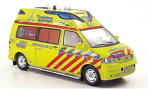 Volkswagen T5 T5 GP 1/43 Neo Hornis Silver KTW Kijlstra Ambulancegroep Fryslan 2010 modelauto