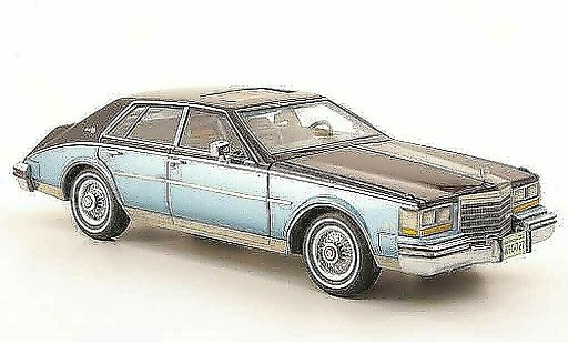 Cadillac Seville Sedan 1/43 Neo 1981 MK II blauw/blauw modelauto